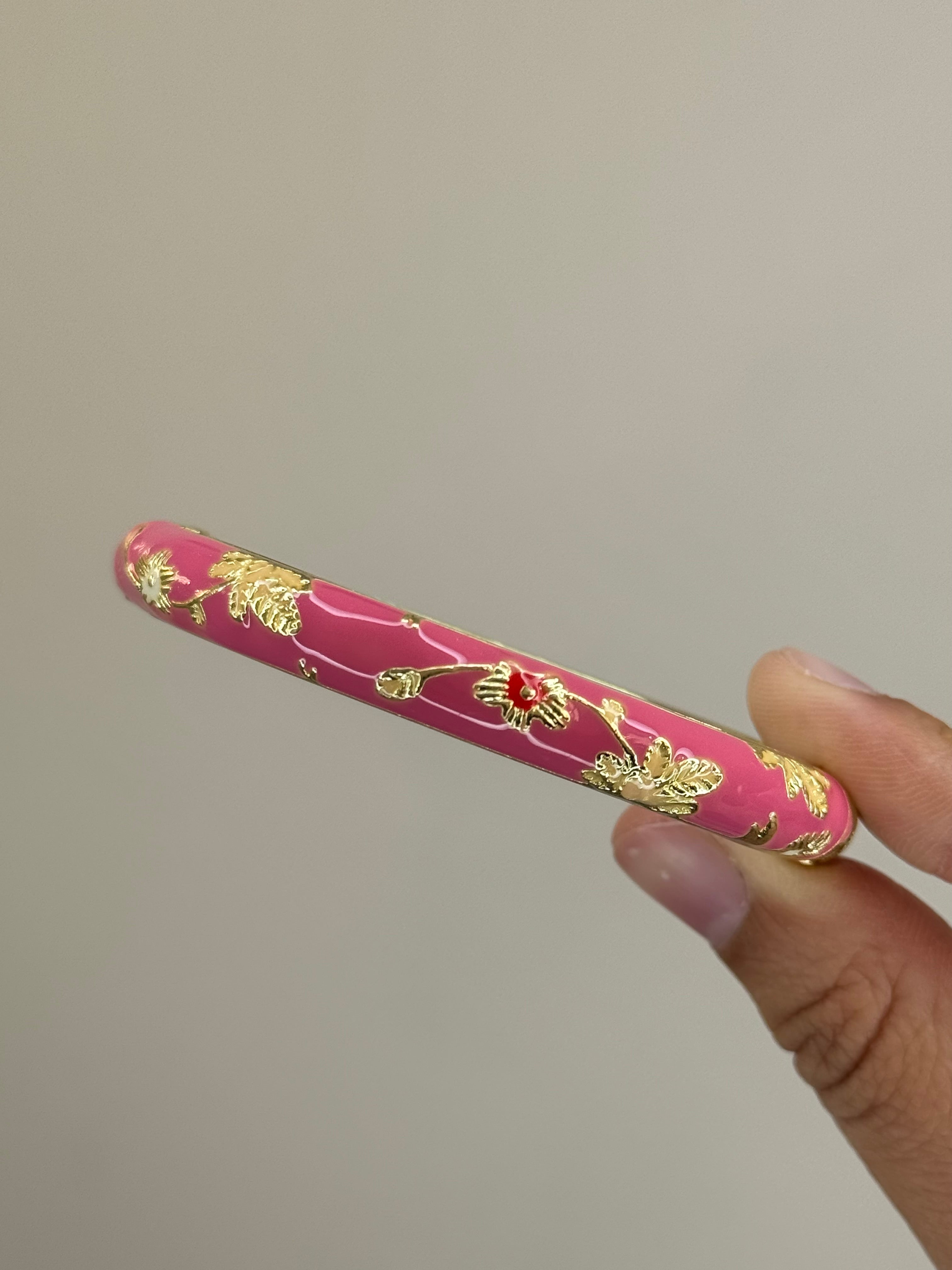 Deep rose pink